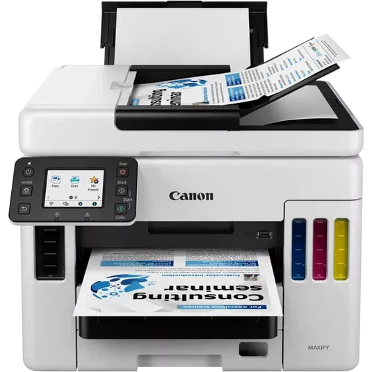 Canon MAXIFY GX7040 Refillable MegaTank all Colour wireless ADF Inkjet Printer - eBuy UAE